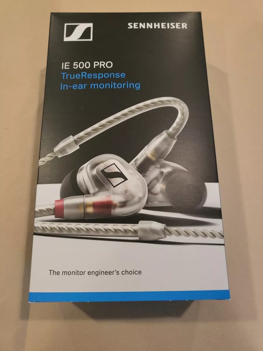 Sennheiser IE 500 PRO In-Ear Headphones Monitoring Systems Clear Near Mint