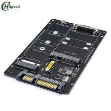 NGFF+MSATA to SATA3 Adapter Card M2 KEY B-M S...