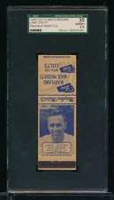 1948 1949 Baltimore Colts Matchbook SGC 2.5 Jake Leicht Univ Oregon TPD34