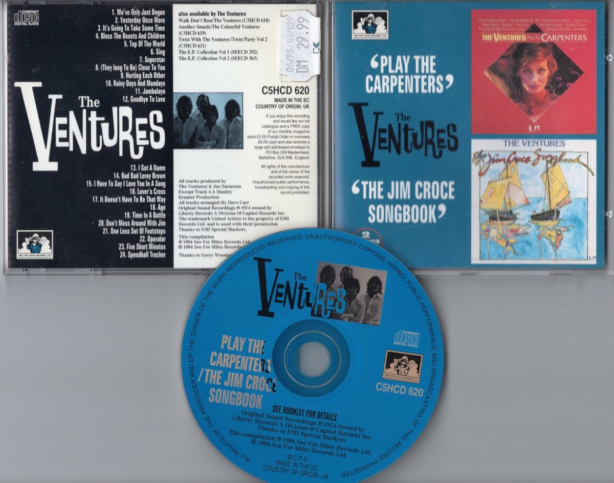 ベンチャーズPlay the Carpenters / JimCroce The Ventures – The Jim