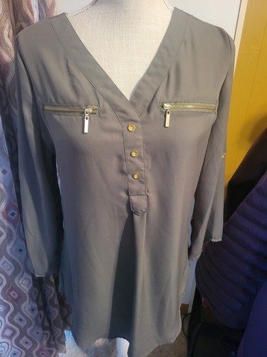 Womens Green Medium Route 21 Blouse