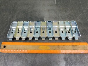 Republic Steel Shelf Clips Industrial Metal Shelving Lot of Eleven (11)
