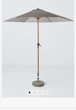 John Lewis wind up grey garden  pararsol  BNIB  2.2m