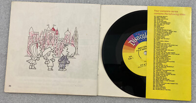 Walt Disney's It's A Small World book & record (33 1/2 RPM) 1968