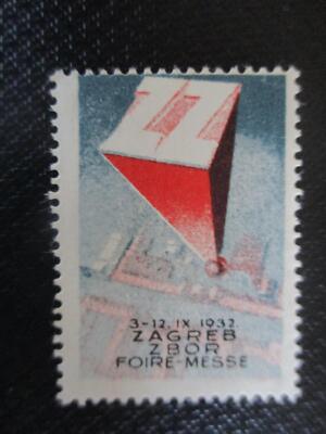 (11292) Reklamemarke - Zagreb Zbor Messe 1932