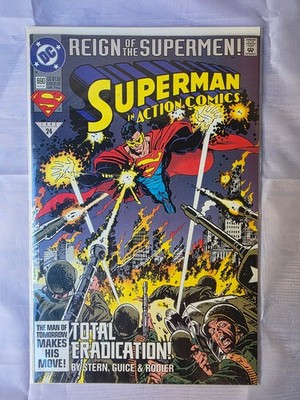 SUPERMAN in ACTION COMICS #690 DC Comics Reign of the Superman, VF/NM, 1993