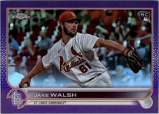 2022 Topps Chrome Update Purple Refractors #USC156 Jake Walsh - BB