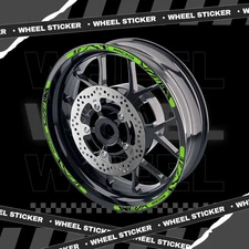Green 17'' Rim Wheel Sticker Decal Strip Tape W01B For Triumph Sprint 900