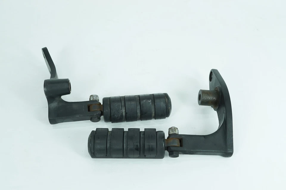 Harley Dyna Super Glide 1997 FXD fabricante de equipos originales conductor izquierdo y derecho reposapiés clavijas Foto 3 de 4