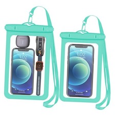  Up to 6.9" Up to 8.9" 2 Pack Waterproof Phone Pouch Case,Waterproof Phone Bag