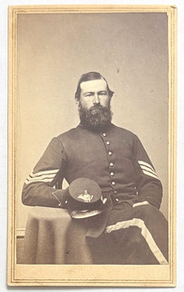 CDV Civil War Sergeant w/ Kepi in Full Uniform