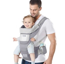 Baby Carrier Ergonomic Infant Carrier with Hip Seat Kangaroo Bag Soft Baby Carri