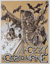 🦇 vintage Ozzy Ozbourne by K. Chillis 1982 • MINT • RARE 🦇 ships free
