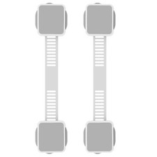 2pcs Baby Safety Locks Child Proof Cabinet Drawer Fridge Adjustable StrapAdhesiv