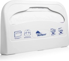 Dispensador de cubierta de asiento de inodoro SoNeat dispensador de plástico montado en la pared con herrajes