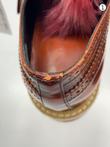 PRADA Other Fur Bijou Strap Platform Dress Shoes 38 BRW Enamel 09533 Used - Picture 6 of 7