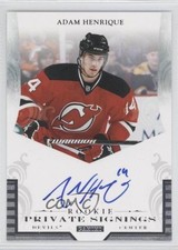 2011-12 Pinnacle Private Signings Adam Henrique #R-AH Auto 0e1