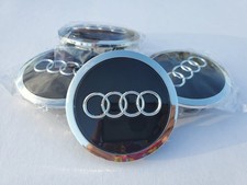 4x Audi 69mm Black Chrome Wheel Rim Center Hub Caps Replacement4b0601170a 4x Audi 69mm Black Chrome Wheel Rim Center Hub Caps Replacement4b0601170a