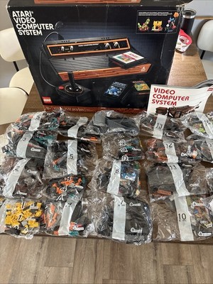 Lego Set 10306 Atari Video Computer System Complete All Sealed Bags