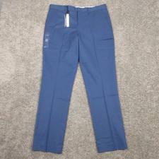 Express Pants Mens 32x32 Blue Photographer Slim Fit Straight Chino Pockets Flex
