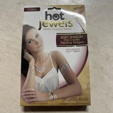 Metallic Temporary Tattoos Tribal Design Hot Jewels Dazzling Body Sheets Tattoo