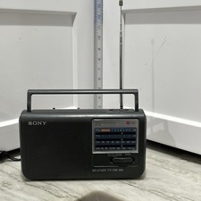 Sony ICF-36 Portable 4-Band Radio Weather/TV/FM/AM Works Great