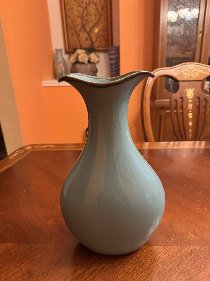 Jarrón Southern Living at Home azul toscano 12"x7"x4" Foto 3 de 4