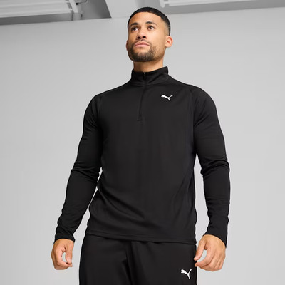 PUMA Mens Black & White Tad Tech 1/4 Zip 2XL BNWOT C2671
