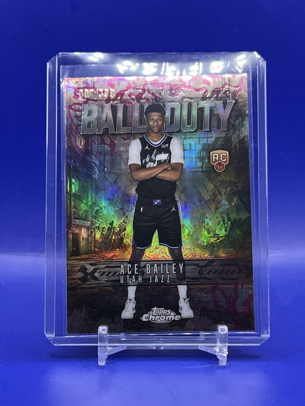 2025-26 Topps Chrome Ace Bailey /399 Ball of Duty Refractor Rookie RC BD-24