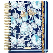 2026-2027 Planner 17 Month Hardcover Shell Shine Weekly Monthly Spiral Stickers