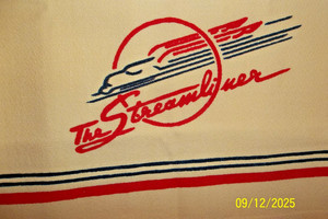 Union Pacific Railroad UPRR Streamliner Passenger Car Cloth Headrest SEAT Cover