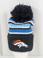 '47 Brand - NFL - Denver Broncos - Cable Knit Pom Beanie / Hat - Navy