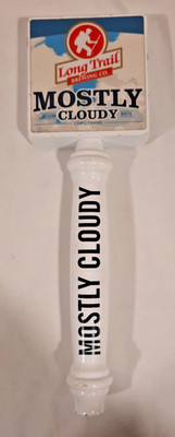 LONG TRAIL MOSTLY CLOUDY BAR DRAFT BEER TAP HANDLE 12'' TALL MAN CAVE BREWERY