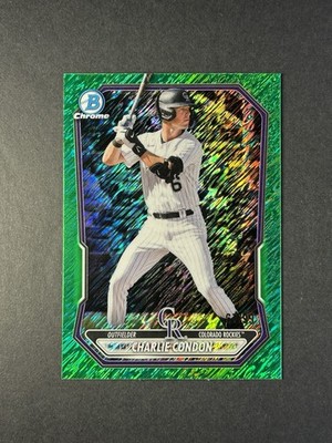 Charlie Condon 2026 Bowman #BCP-46 Chrome Prospects Green Shimmer Refractor /99