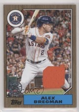 2022 Series 2 1987 Topps Baseball Relics Gold 40/50 Alex Bregman #87BR-AB 04cw