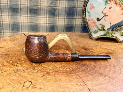 Vintage  WALNUT ANTIQUE  | Algerian Briar | Made In France | Estate Tobacco Pipe