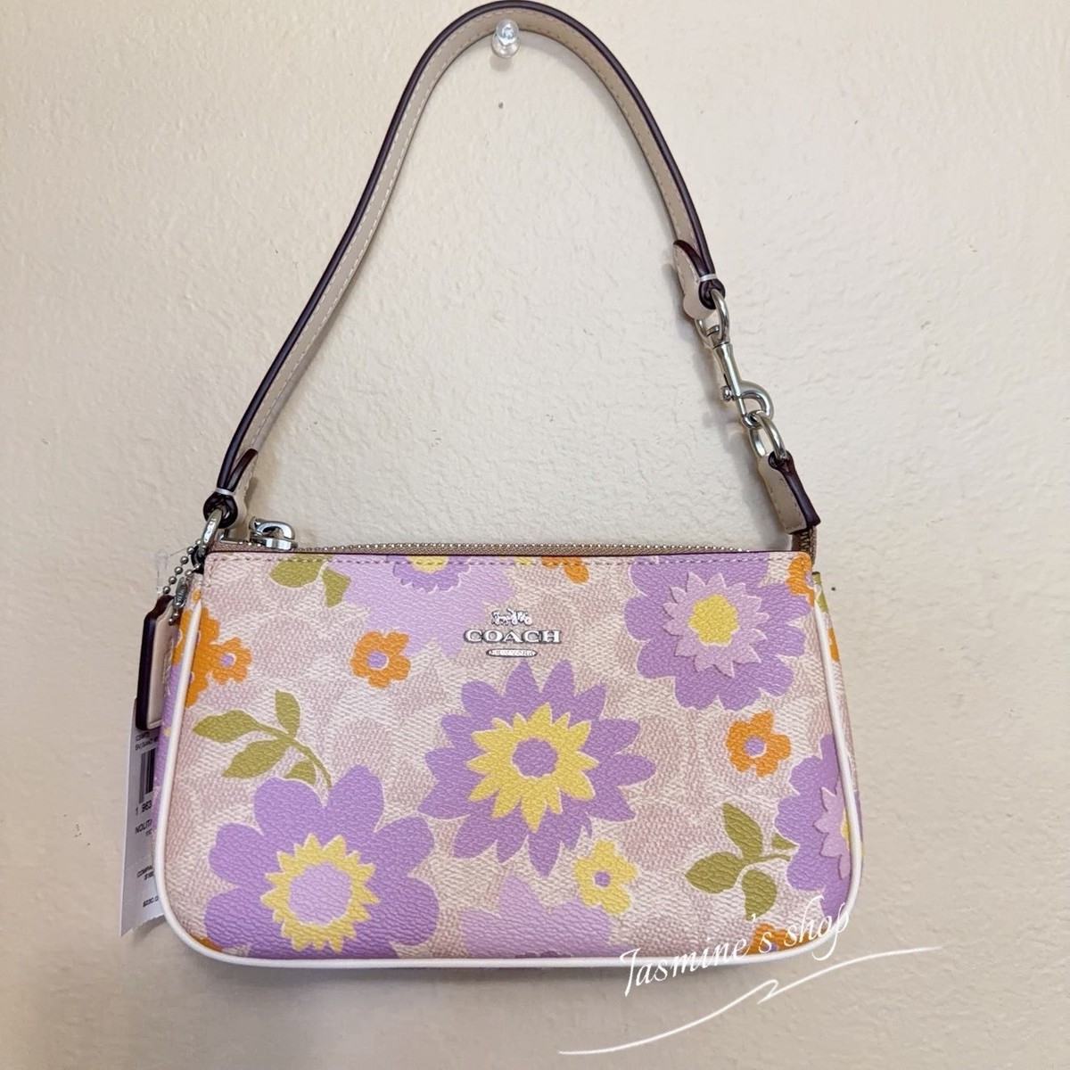 NWT Coach Nolita 19 In Signature Canvas With Floral Print CBM73