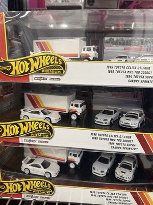 Hot Wheels Premium Diecast Car Collection 4-Pack Toyota 1:64
