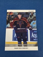 2002-03 Be a Player Memorabilia #59 Frantisek Kaberle Thrashers HOCKEY Card 8E