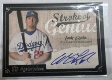 2007 UD Masterpieces Stroke of Genius Andy LaRoche #SG-AL Auto