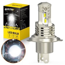 H4 COB LED Bulb HID White 360° Hi/Low Beam Motorcycle HeadLamp 6000K High Power