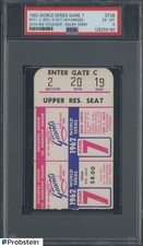 1962 World Series Game 7 Ticket Stub PSA 6 New York Yankees 20TH Title