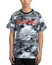 Pleasures Spike Graphic Logo Tee Men's Large Camo Short Sleeve Pullover