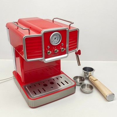 Cecotec Kaffeemaschine Espressomaschine Power Espresso 20 Tradizionale Rot Red