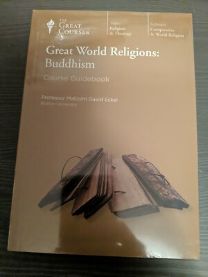NEW Great Courses Great World Religions: Buddhism 2 DVDs/Guidebook 12 Lectures