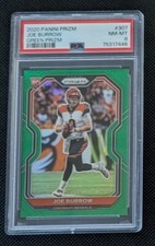 2020 Joe Burrow Panini Prizm RC Green Holo Prizm #307 - Rookie - PSA 8 