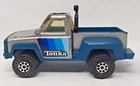 Tonka Pickup Truck w/ Roll Bar Silver Gray Metal Blue Plastic 1979 Made in USA