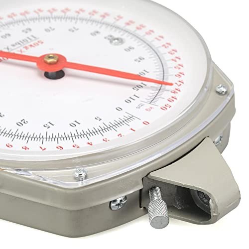 Hanging Spring Dial Scale 110lb/50kg Big Game Scale,Hanging Scale with 2 S-Hooks - Picture 3 of 9