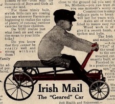 1906 AD GEARED CAR IRISH MAIL HILL STANDARD BICYCLE - ORIGINAL ADVERTISING 37-49