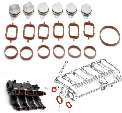 Kit suppression clapets d'admission volets BMW 6 cylindres 6X33mm SWIRL FLAP - Photo 1/4